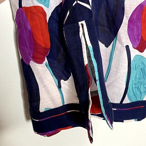 TORY BURCH TULIP LONG SLEEVE TUNIC TOP‎ SIZE 4 - Picture 6 of 9